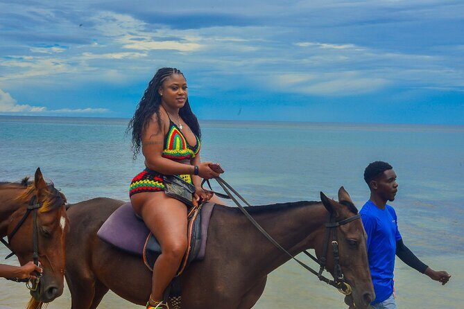 OCEAN HORSE-BACK RIDING & BAMBOO RAFTING + Limestone MASSAGE - Montego Bay Pickup and the Drive to Ochi Rios
