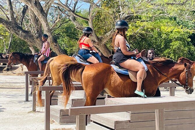 OCEAN HORSE-BACK RIDING & BAMBOO RAFTING + Limestone MASSAGE - Bamboo Rafting on the Stann and St Mary River (About 45–60 Minutes)