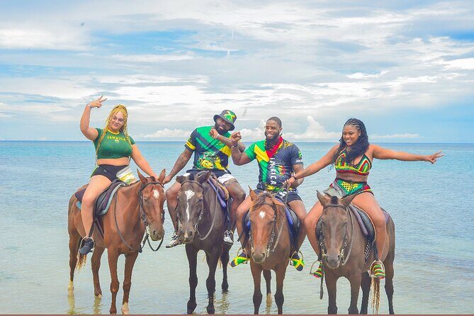 OCEAN HORSE-BACK RIDING & BAMBOO RAFTING + Limestone MASSAGE - One Hour on Horseback: Why the Ocean Route Works