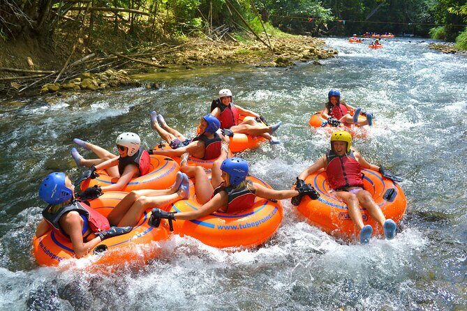 Ocho Rios: Waterfalls, River Tubing, and Beach Adventure - When the tubes end: the raft paddle into Bengal Bay