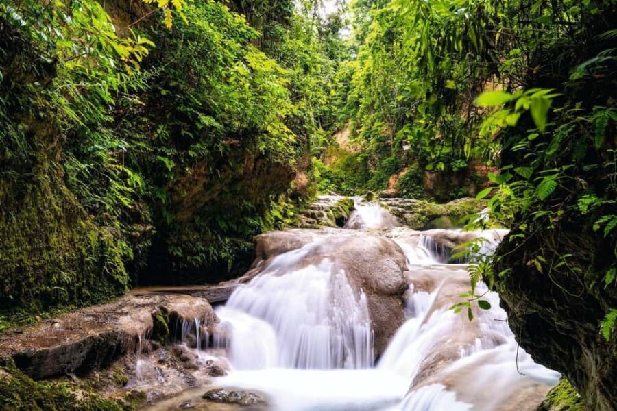 Ochos Rios: Full Day Dunn's River and Blue Hole with Lunch - Blue Hole near Ocho Rios: rope swing, caves, and mineral pools