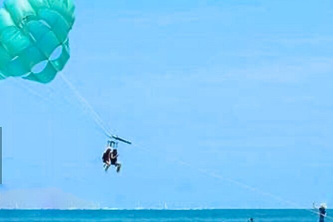 Parasailing above Turquoise Ocean Waters in Montego Bay - The View You Came For: Montego Bay From the Air