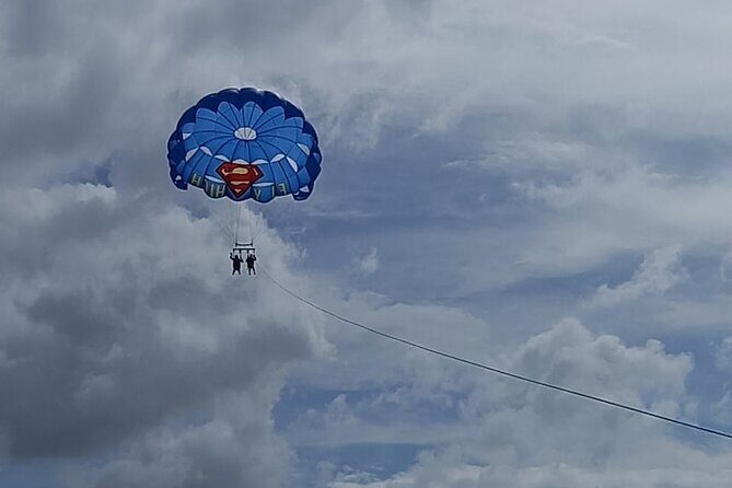 Parasailing, Blue Hole Mineral Spring, Seven Mile Beach - A Half-Day Mix: Parasailing, Seven Mile Beach, and Mineral Pools