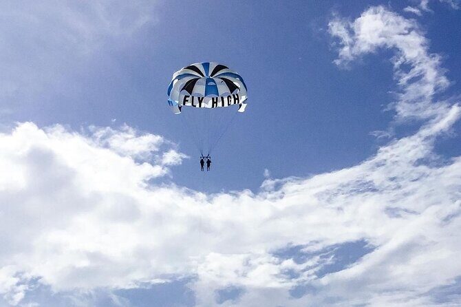 Parasailing, Blue Hole Mineral Spring, Seven Mile Beach - Price and Value at $265 Per Person: Where Your Money Goes