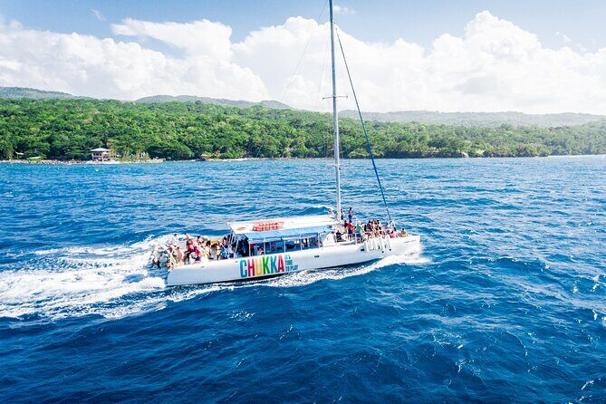 Party Catamaran with Dunns River Climb from Montego Bay - Chukka Cat cruise on a 65-foot vessel: views, rhythm, and a real party vibe