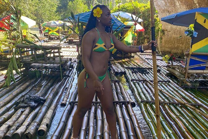 Private bamboo rafting and massage in Montego Bay - A Calm-River Bamboo Raft Ride in Trelawny