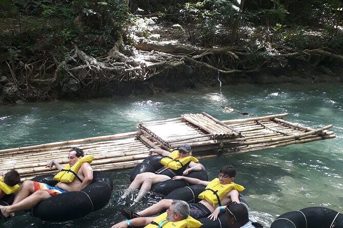 Private Blue Hole and River Tubing from Ocho Rios - Stop 2: White River tubing with small rapids and a mid-ride rope swing break