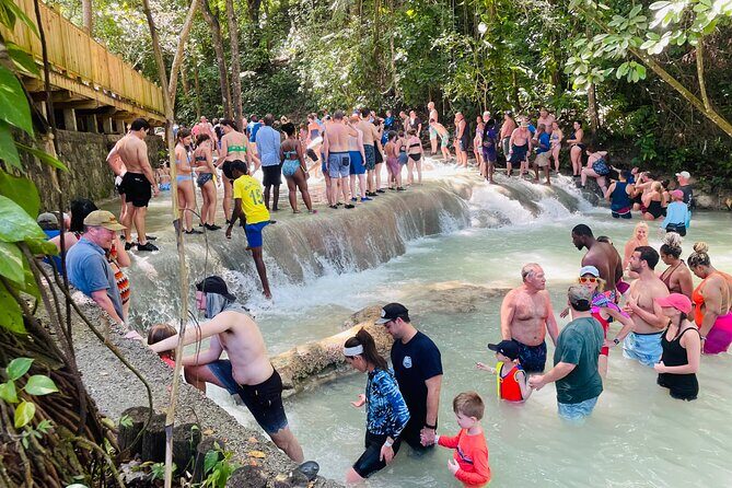 Private Dunn’s River Falls Experience + Blue Hole Secret falls - Ocho Rios Stops for Food, Souvenirs, and Local Chat Time