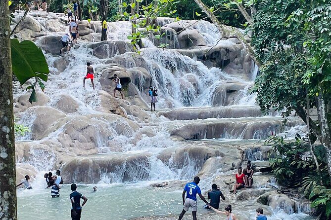Private Dunn’s River Falls Experience + Blue Hole Secret falls - Blue Hole Island Gully Falls: Jumps, Rope Swings, and Clear Water