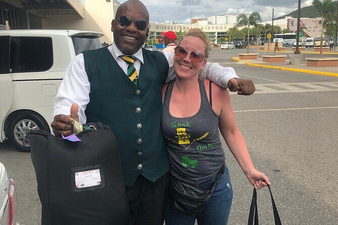 Private Montego Bay Airport Transfer to Excellence Oyster Bay - Finding Reggae Tours Jamaica: Arrivals Lobby, Desk #18