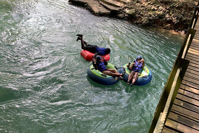 River rapids tubing rafting kayaking and beach Adventure - The Platform Jump Into the Lagoon: The Moment Everyone Remembers
