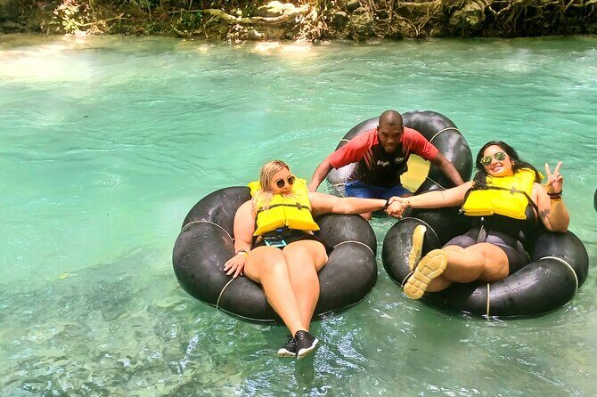 River Tubing and Blue Hole Tour from Ocho Rios - Blue Hole waterfall area: hike, pools, swings, and cave time
