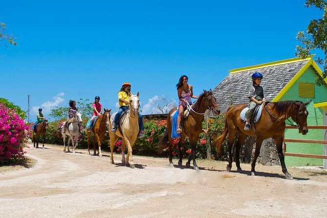 Sand n Saddle Horseback Ride & Swim Tour from Falmouth - From Falmouth Pickup to the Stables: How the Morning Gets Going