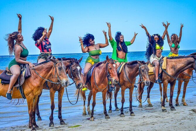 Shared Tour in Ocho Rios with Horseback Riding and Swimming - Riding in the ocean (plus optional swimming)