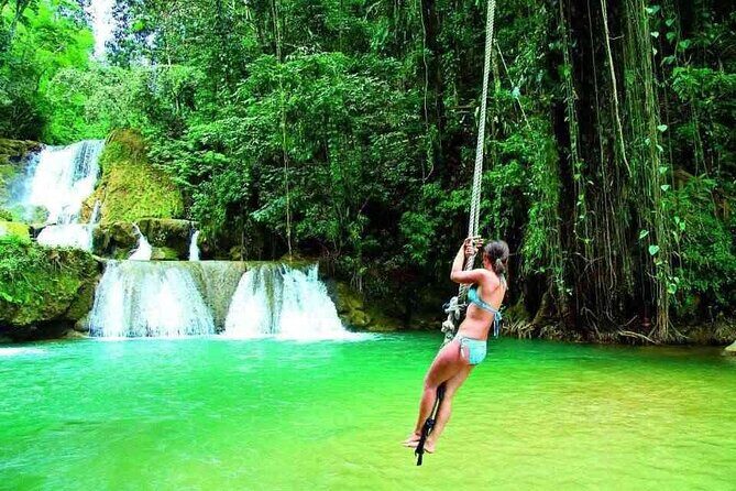 YS Falls and Black River Safari South Coast from Negril Jamaica - Pontoons and American Crocodiles: J. Charles Swaby’s Black River Safari